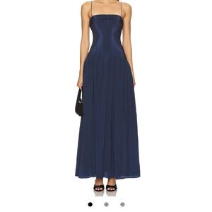 NEVER WORN Lovers and Friends Navy Blue Maxi Dress